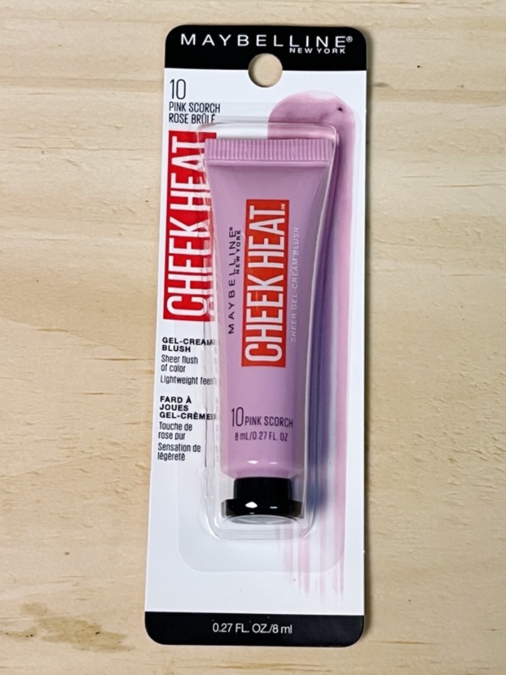Maybelline Cheek Heat Gel Cream Blush Pink Scorch #10 Girly Y2K Style - Picture 1 of 6